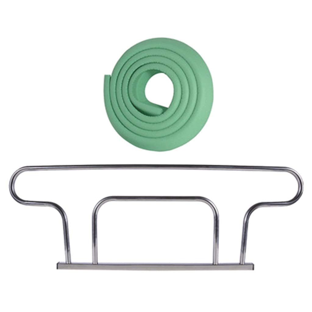 Barandilla para cama de hierro solución anticaída con deflector elevado para estudiantes verde