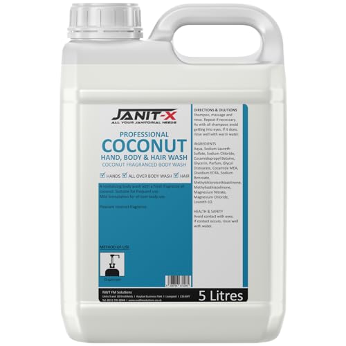 Janit-X Coconut Hand, Body & Hair Wash 5 litre (without pump, 1)