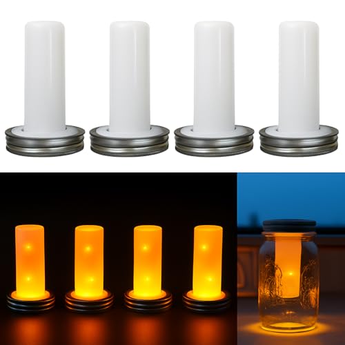 Lampe solaire LED extérieur étanche avec couvercle Mason bocal effet flamme