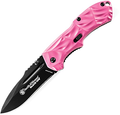 Smith & Wesson Black Ops SWBLOP3SMP Pink 5.8in S.S. Assisted Opening Knife