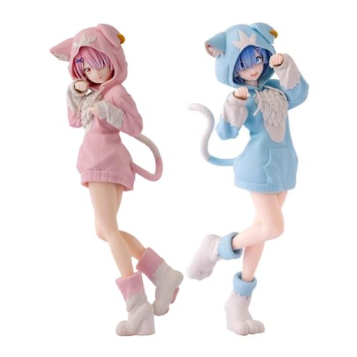 Figura de Anime Rem y Ram 21.5 cm, Modelo Coleccionable miniatura 2