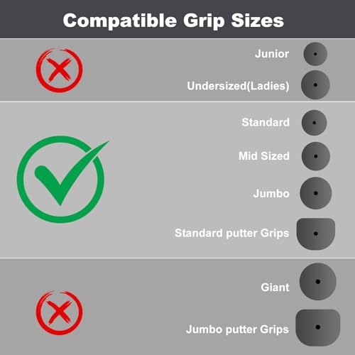 14 PCS Golf Smart Sensor Cover for Garmin Approach CT10, Arccos Smart Sensors and Other, Fit Standard, Midsized, Jumbo Sized Grips, Silicone Protective Cover Black by 2thpart - Image 3