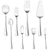 ➌【Para Varias Comida y Postre】juego de cubiertos de acero inoxidable se usado para la ensalada, fruta, helado, sopa, arroz, postre, curry, plato de fiesta, plato de fruta, bistec, queso, verduras, fideos y más comida.