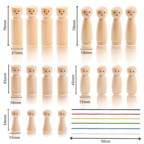 Hunmor Systembrett Aufstellung Set, Familienbrett Beziehungsbrett aus Holz für Coaching Familienaufstellung Systemisches Coaching Supervision Moderation, 44 Teile