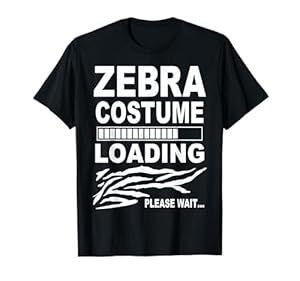 Zebrakostüm Zebra Kostüm Afrika Herren Damen Kinder T-Shirt