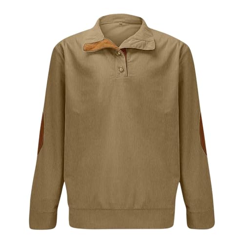 Long Sleeve Shirts for Men Cotton Lightweight Quater Button Down Sweatshirts 2025 Fall Loose Golf Shirt Pullover3