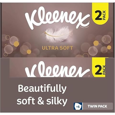 Kleenex Ultra Soft Facial Tissues - 12 Boxes Cover