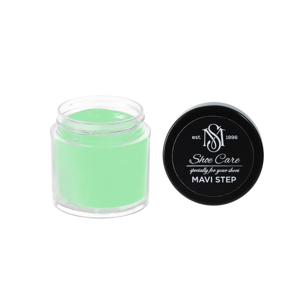Crème Cirage Cuir Céladon Éclatant MAVI STEP Rénovateur Couleur Cuir Lisse 10ml