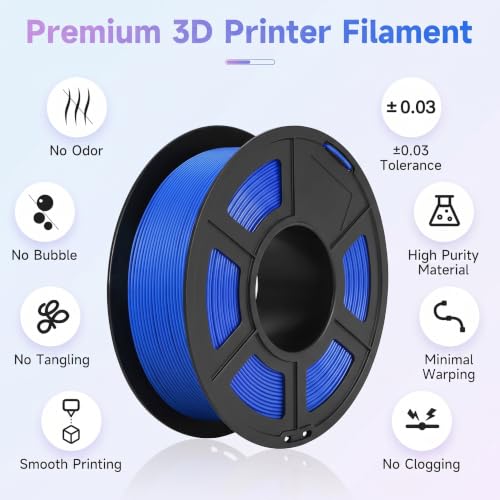 Image of PLA 3D Printer Filament Bundle 1.75mm, 8 Colors | White Red Blue Orange Gyan Yellow Green Purple