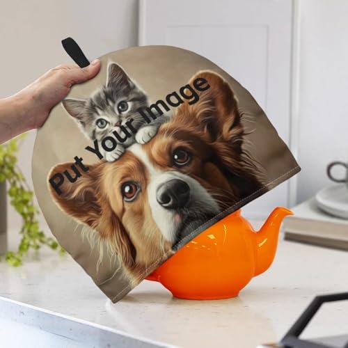 Image of Custom Tea Pot Cover for Keeping Warm Teapot Insulation Cover Customized Personalization Home Decor Kettle Cover