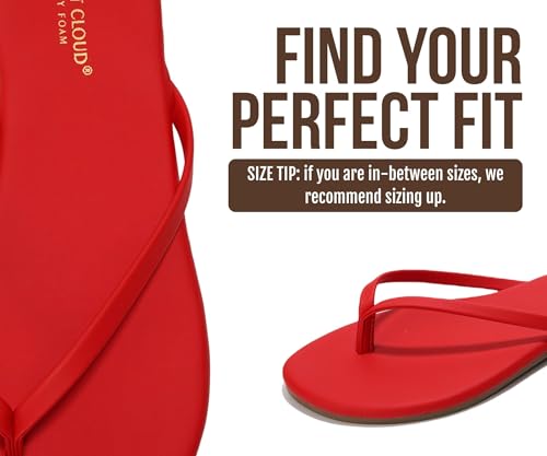 Image of Project Cloud Flip Flops for Women Footwear- Lightweight and Memory Foam Insole Sandals for Women 2026 - Durable Non-Slip Beach Essentials Flats for Women Sandals (Foundations)