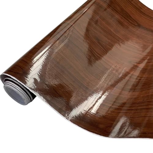Film vinyle de décoration pour voiture marron effet bois
