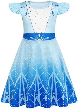Girls Nightgowns Princess Pajamas Nightdress for Toddler Kids Sleepwear