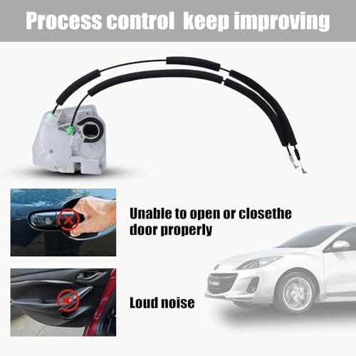 Image of Front Left Door Lock Actuator Assembly Comaptible for 2010-2013 Mazda 3 Replace Driver Side Door Lock Latch
