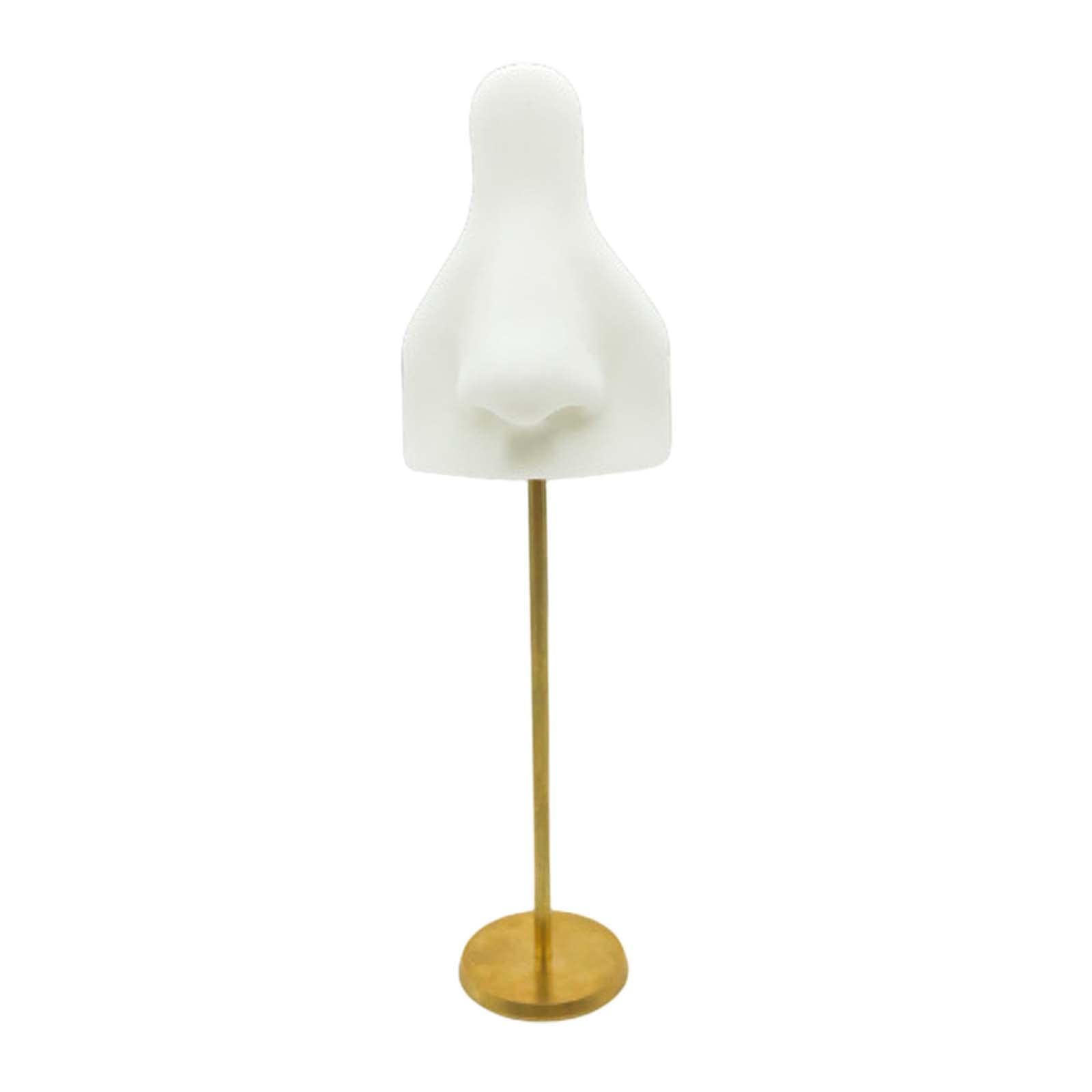 Piercing Practice Parts Silicone Nose Model Ornaments Mannequin Teaching Tool Freestanding Soft Silicone Flexible Model Body Part Displays, White