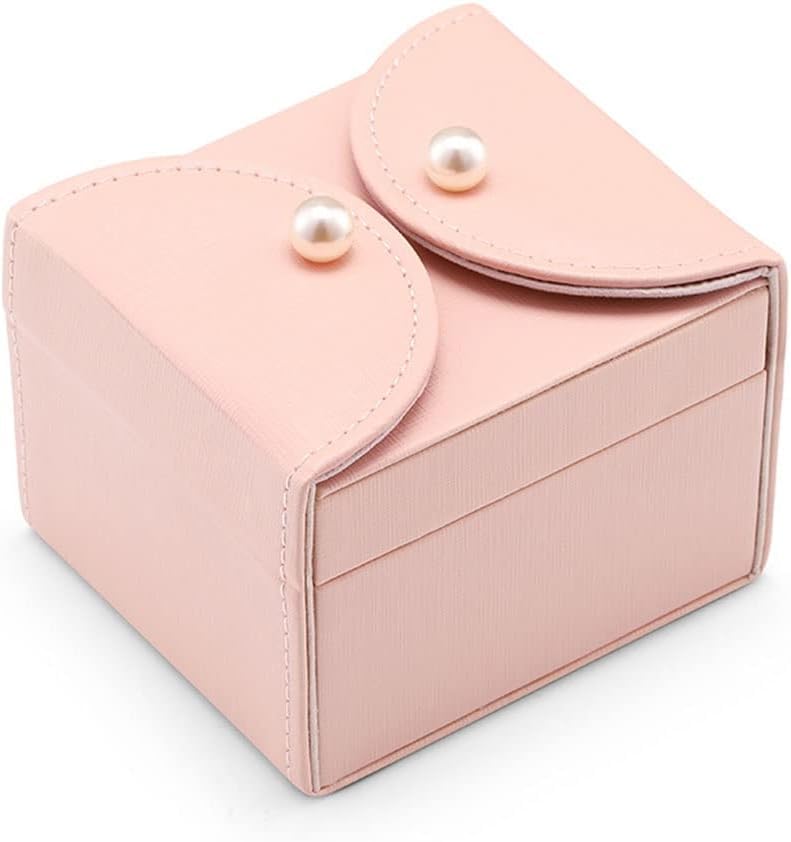 Schmuckaufbewahrungsbox Schmuck-Organizer Kleine Schmuckschatulle 2-lagiger Reise-Schmuck-Organizer Tragbarer Schmuckkoffer Geschenk für Frauen Mädchen Geschenk Schmuckaufbewahrung für Ringhalskette