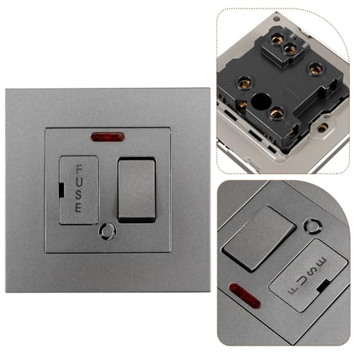 Interruptor de fusible de 13a de material PC resistente OUNONA 3