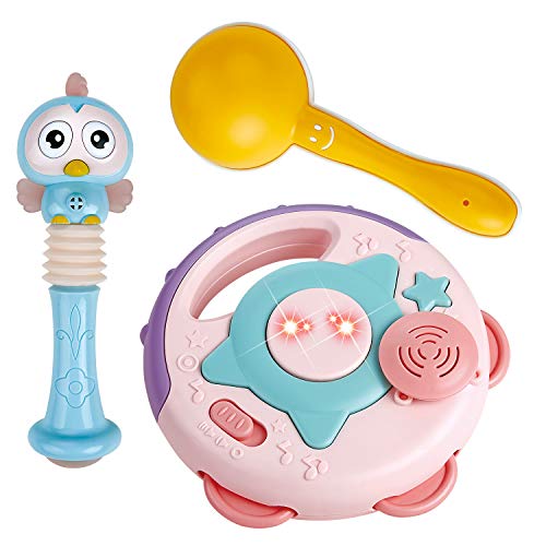 FUN LITTLE TOYS Musical Instruments Toddler Toys Professional Preschool Music Education Toys Percussion Instruments Set Music Early Learning Toys for Boys and Girls, Radom Color