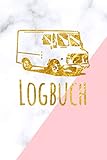 Camping Touren Logbuch: Reisebuch | Tourenbuch | Marmor weiß | Logbuch für frauen die gerne campen