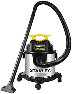 Stanley 4 Gallon Wet Dry Vacuum, 4 Peak HP Stainless Steel 3 in