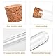 30 Stück Reagenzglas mit Korken, 12x75mm Reagenzgläser aus Kunststoff, Reagenzglas Vase mit 30 Stück Geschenkanhänger Kraftpapier und 20m Jutesei, für Hochzeiten, Labortisch, DIY Hauptdekoration