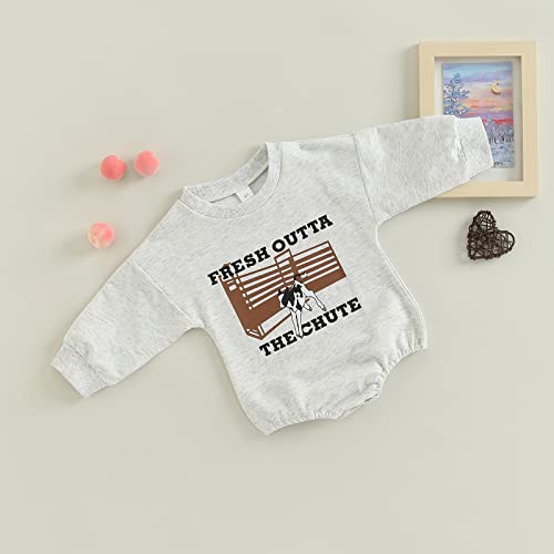 Baby Cowboy Outfit Newborn Boy Girl Western Sweatshirt Romper Long Sleeve Bodysuit Infant Fall Winter Clothes2