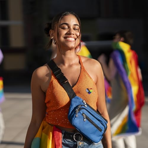 Image of LGBTQ+ Pride Pins - Rainbow Heart Flag Lapel Brooch Pin Badge Progress Pride Bisexual Transgender Nonbinary Lesbian Pansexual LGBTQ Accessories for Jackets Backpacks Hats