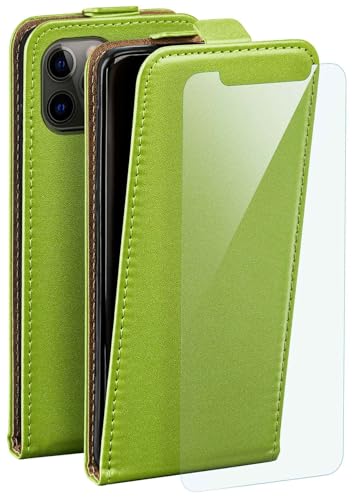 Housse rabat iPhone 12 Pro idéale pour trajets pros vert