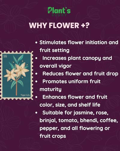 Image of PLANT'S BUDDY Flower+ | Organic Flowering Booster, Plant Energizer & Yield Enhancer | Boosts Blooms, Canopy Growth, Fruit Maturity & Shelf Life | For All Flowering & Fruiting Plants - 250ml