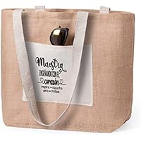 Los Eventos de la Tata. Bolsa tote bag playa Regalo para profes