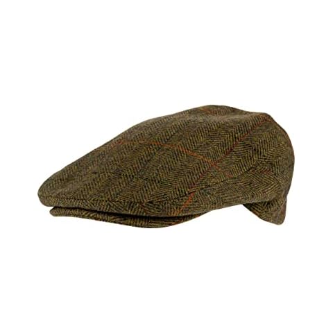 JACK PYKE Wool Blend Tweed Flat Cap Cover