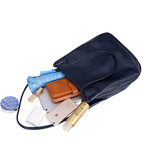 Image of Iswee Soft Leather Tote Bucket Bag Hobo Shoulder Purse and Handbags Women | Large Size Roomy Pocketbooks Ladies Bag Everyday Bag Casual Work Travel Designer Hand Bag