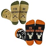 CADEAU ORIGINAL POUR TOUTE OCCASION – À offrir à un amateur de chasse, un ami ou un proche fan d’humour : ces chaussettes sont parfaites pour Noël, la Saint-Valentin, un anniversaire ou la fête des Pères, en apportant une touche personnelle et amusante