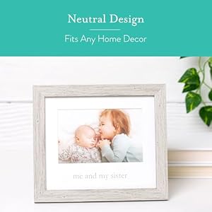 Kate & Milo Rustic Me & My Sister Frame, Sibling Keepsake, Ideal Little or Big Sister Gift, Gender Neutral Nursery Decor Kate Milo Rustic Me My Sister Frame Sibling Keepsake Ideal Little or Big Sister Gift Gender Neutral Nursery Decor