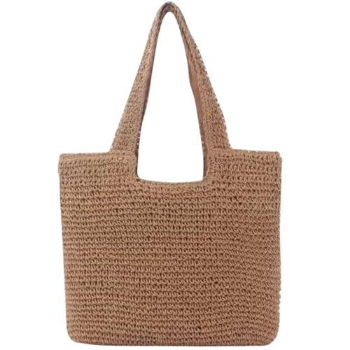 Sac de voyage shopping en paille marron pour transporter vos affaires de vacances