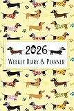 Photo Gallery weekly diary & planner 2026: dachshund sausage dog week to view scheduler & organiser, pawsome for weenie wiener lovers & pet owners, yellow Photo Gallery weekly diary & planner 2026: dachshund sausage dog week to view scheduler & organiser, pawsome for weenie wiener lovers & pet owners, yellow