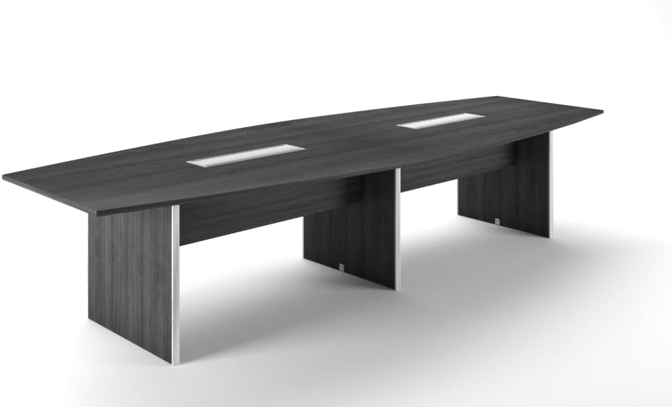 Potenza 12' Conference Table w/Grommets (Grigio)