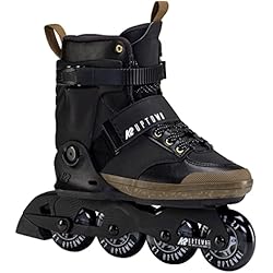 Patines K2 Agresivos K2 Skates Uptown Patines, Unisex-Adult, Negro/Oro, 43.5 EU