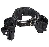 BOULDER BAG Ultimate Comfort Combo 104 Electrician Tool Belt with Leather Belt Buckle, Heavy Duty...