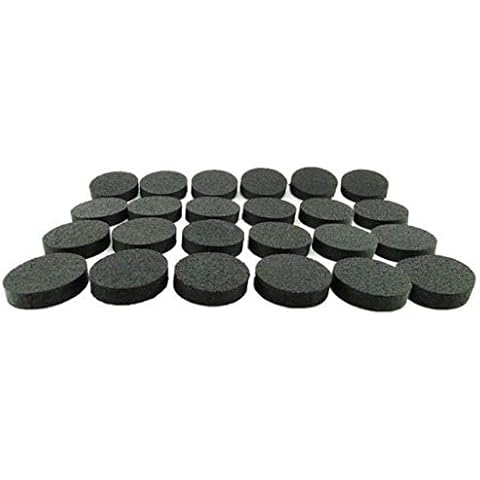 Invisible Pot feet for outdoor plant pots,Sturdy Non Slip Rubber Plant Pot Feet Risers | 24 Pack Supports 6-7 Planters and Flower Pots Large 40mm x 10mm Cover