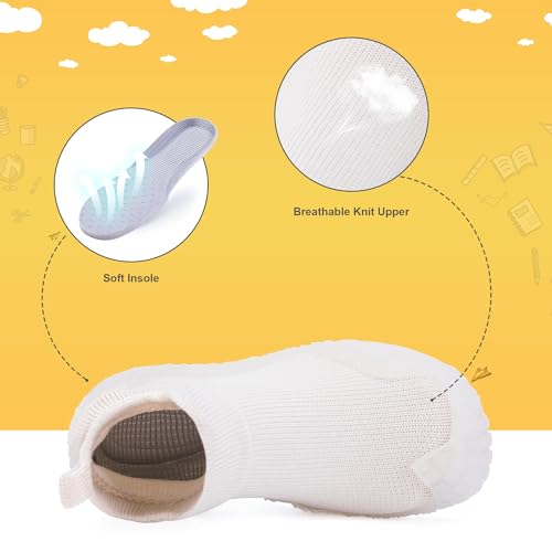 Kids Sock Shoes Non-Skid Sneakers Boys Girls Water Shoes Toddlers Babys Walking Shoes Soft Rubber Sole2