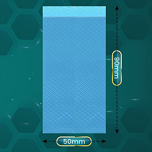 Nab Cooling Thermal Pad 15 W/Mk, 90X50 Heat Resistance, Non-Conductive, High-Temperature Resistance, Silicone Thermal Pads For Laptop, Heatsink, Gpu, Cpu, Led & Ps4 (90X50X1.0) #TOP2