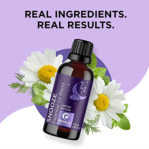 Sleep Essential Oil Blend For Diffuser - Snooze Blend Essential Oil For Sleep With Roman Chamomile Essential Oil Lavender Cedarwood And More - Aromatherapy Sleep Oil Blend For Nighttime Relaxation #TOP5