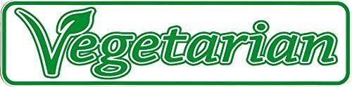 Vegetarian - Small Bumper Sticker or Laptop Decal (6" X 1.75") image 2