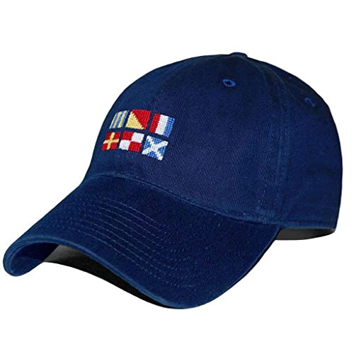Got Rum Needlepoint Hat in Navy by Smathers & Branson