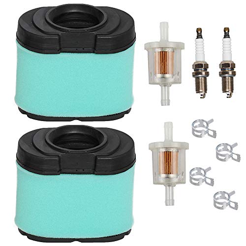 HIFROM Air Filter Cleaner Pre Filter Fuel Filter Spark Plug Tune Up kit Compatible with John Deere L120 L118 LA150 LA165 LA175 D160 D170 Z425 E160 E170 E180 X130R Z425 Z225 Z245 Z435 Lawn Mower