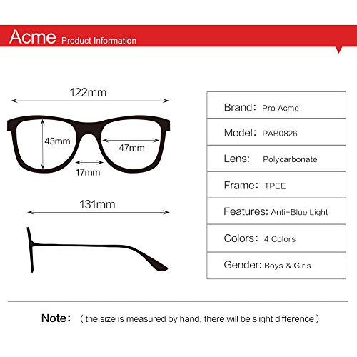 Image of Pro Acme Blue Light Blocking Glasses for Kids - Boys & Girls Unbreakable Frame (3-12 Years)