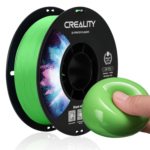 Image of Official Creality TPU Filament, Flexible 3D Printer Filament 1.75mm, 95A Shore High Hardness & Resilience, Dimensional Accuracy + /- 0.03 mm for Most FDM 3D Printers