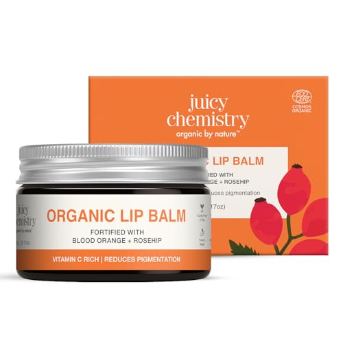 Juicy Chemistry Organic Lip Balm with Blood Orange & Rosehip, 5g ...
