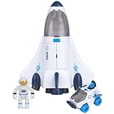 Siairo Space Shuttle Juguete de cohete para niños, juguetes espaciales para niños y niñas, juguetes educativos de ciencia, figuras de astronautas